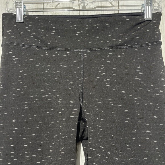 Xersion Leggings Women Small Fitted Spacedye black Mid Rise Stretch‎ capris - Picture 2 of 4
